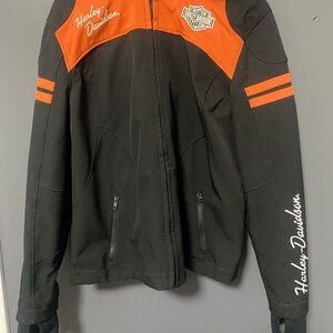 Harley-Davidson Black and Orange Riding Jacket